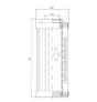 DVD20004F05V/1 filter element for pressure filter