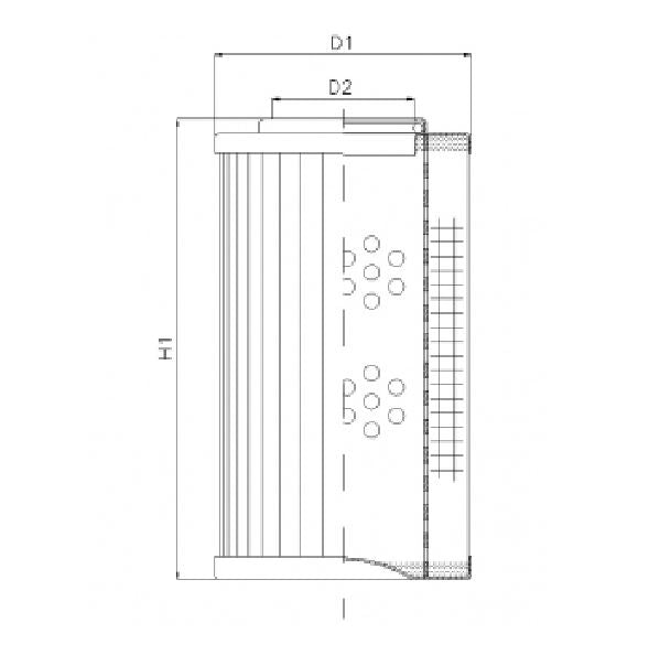DVD20004W25V/1 filter element for pressure filter