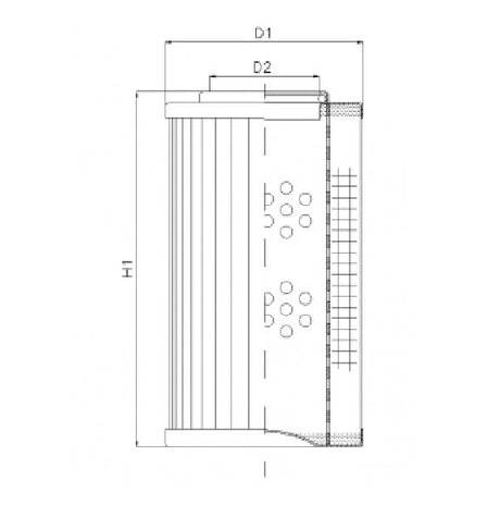 DVD20004W25V/1 filter element for pressure filter
