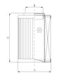 DVD20008B80B Filter element for pressure filter
