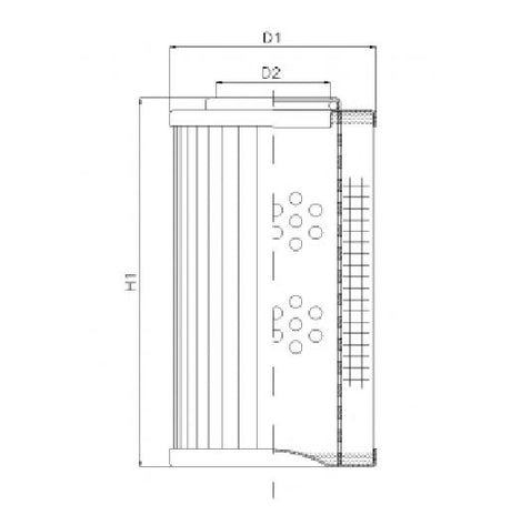 DVD20008E03V hydraulic filter element