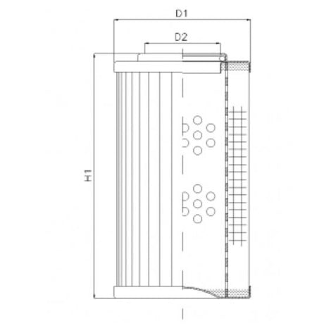 DVD20013B80B hydraulic filter element