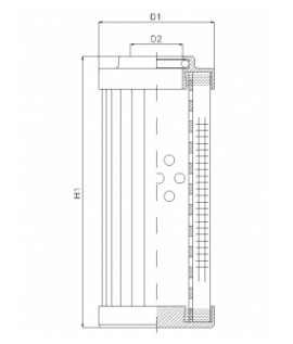 DVD20013F20V/1 hydraulic filter element
