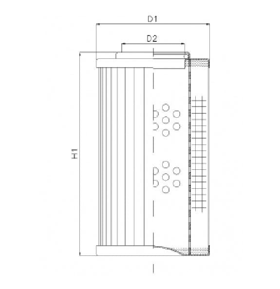DVD20013K10V Filter element for pressure filter