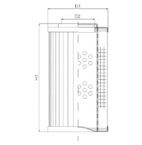 DVD20015K20V hydraulic filter element