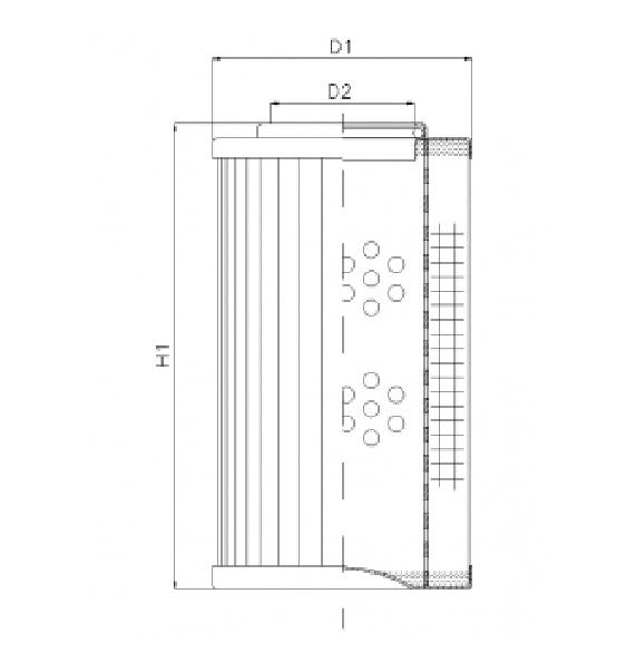 DVD20018B200B Filter element for pressure filter