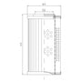 DVD20020B10B filter element for pressure filter