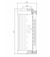 DVD20020W25B/1 hydraulic filter element