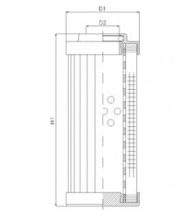 DVD20020W25B/1 hydraulic filter element