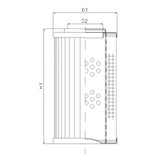 DVD20030B60B filter element for pressure filter