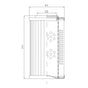 DVD20030B60B filter element for pressure filter
