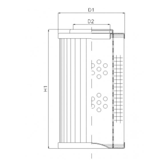 DVD20030B80B filter element for pressure filter