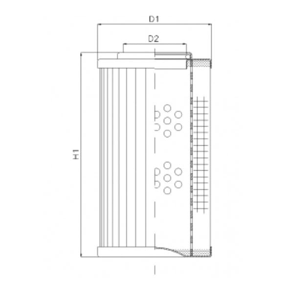 DVD20030K05B filter element for pressure filter