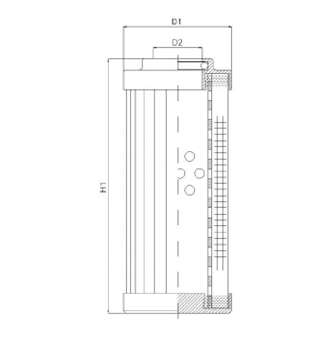 DVD20030W40B hydraulic filter element