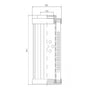 DVD20095W10V Filter element for pressure filter