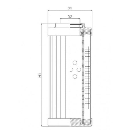 DVD210F10V Filter element for pressure filter
