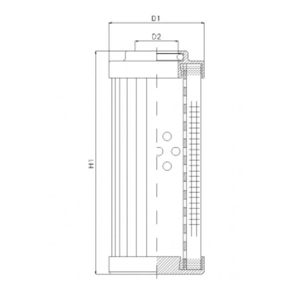 DVD210F20B filter element for pressure filter