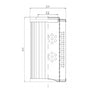 DVD2140B25V Filter element for pressure filter