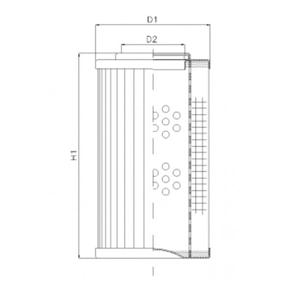 DVD218E03B filter element for pressure filter
