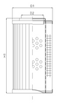 DVD218F20B filter element for pressure filter