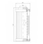 DVD218W250B Filter element for pressure filter
