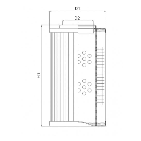 DVD2225A10B filter element for pressure filter