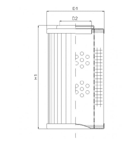 DVD2225B150B Filter element for pressure filter