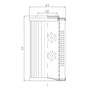 DVD2225B150B Filter element for pressure filter