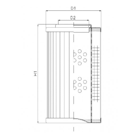 DVD2225B60V Filter element for pressure filter