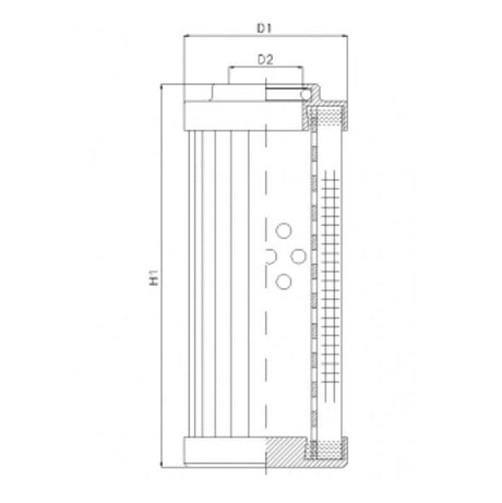DVD2225W250B filter element for pressure filter