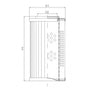 DVD232A05B filter element for pressure filter