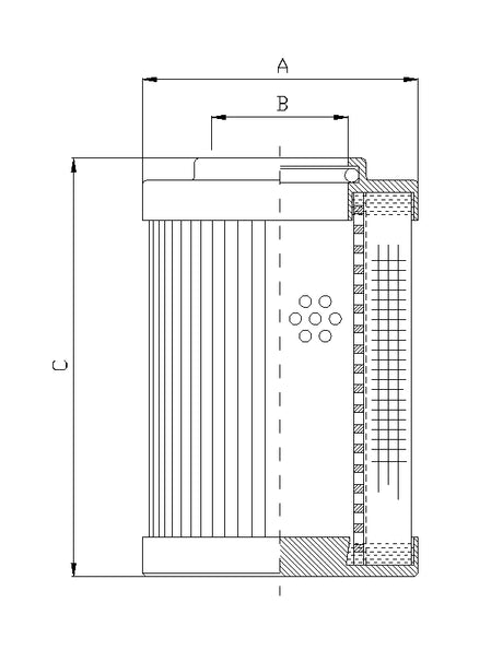DVD232F20B Filter element for pressure filter