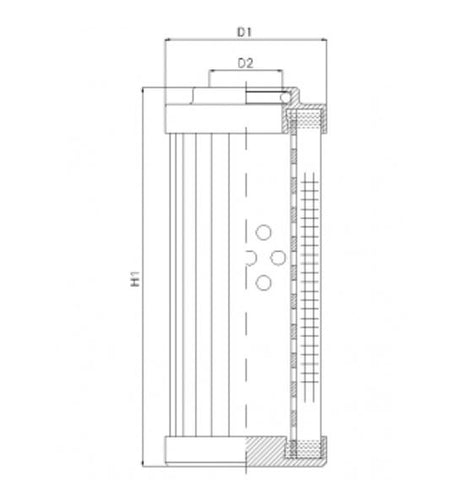 DVD2360F05B filter element for pressure filter