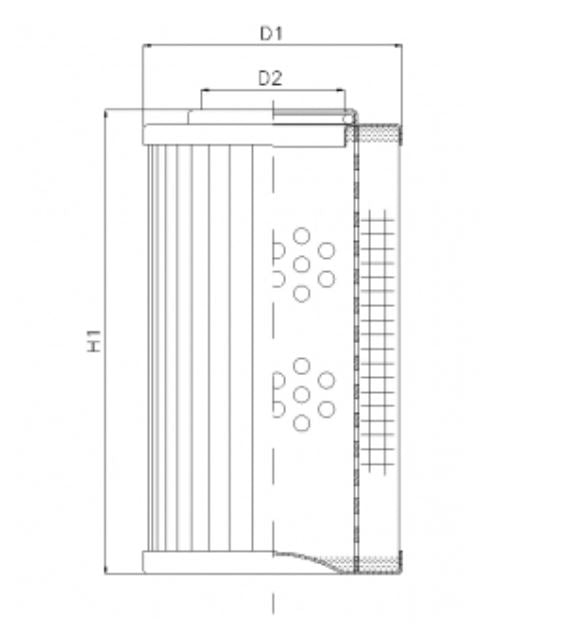 DVD2360K10B filter element for pressure filter