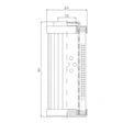 DVD2360W10B filter element for pressure filter