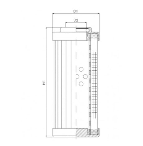 DVD2360W250B filter element for pressure filter