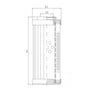 DVD2360W250B filter element for pressure filter