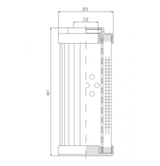 DVD2460W40B filter element for pressure filter