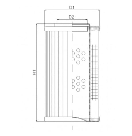 DVD2560A10B filter element for pressure filter