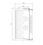 DVD2560B10B filter element for pressure filter