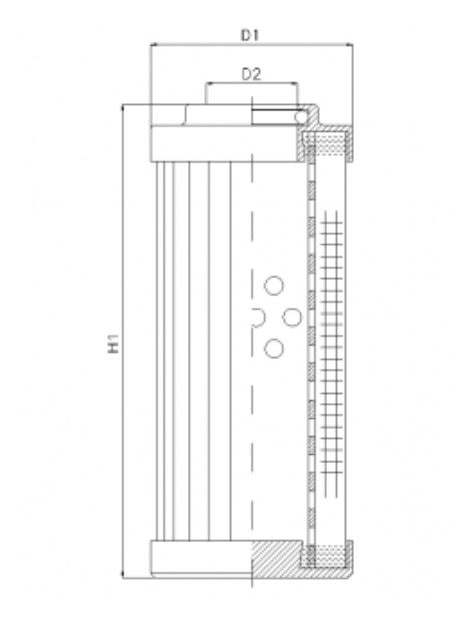 DVD2560F10B/1 Filter element for pressure filter
