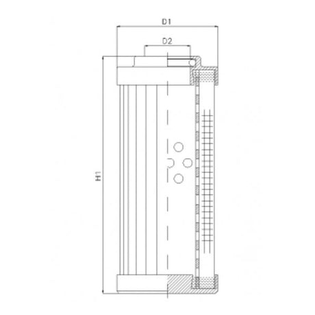 DVD256F20B filter element for pressure filter
