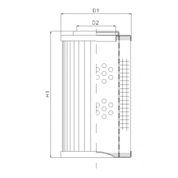 DVD256K05B filter element for pressure filter
