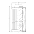 DVD290A05B filter element for pressure filter