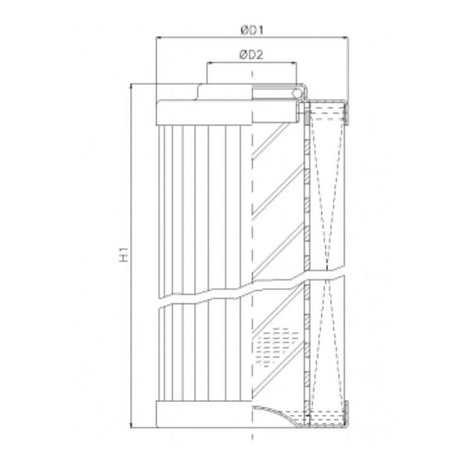 DVD290A05B filter element for pressure filter
