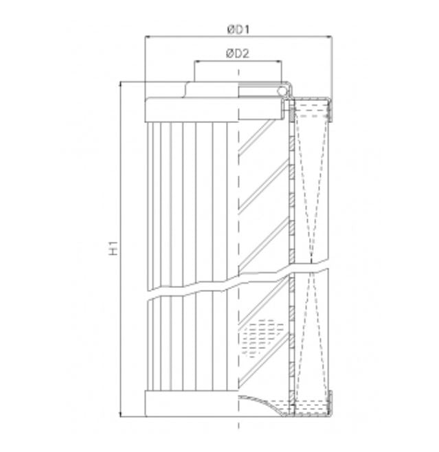 DVD290A10B filter element for pressure filter