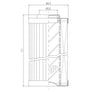 DVD290B60V filter element for pressure filter