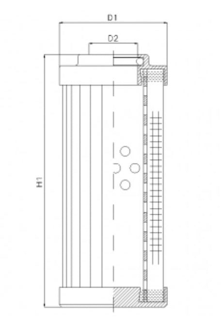 DVD290F05B/1 Filter element for pressure filter