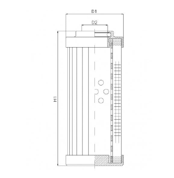DVD290W40V Filter element for pressure filter