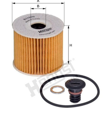 E1157H D684 oil filter element (service kit)